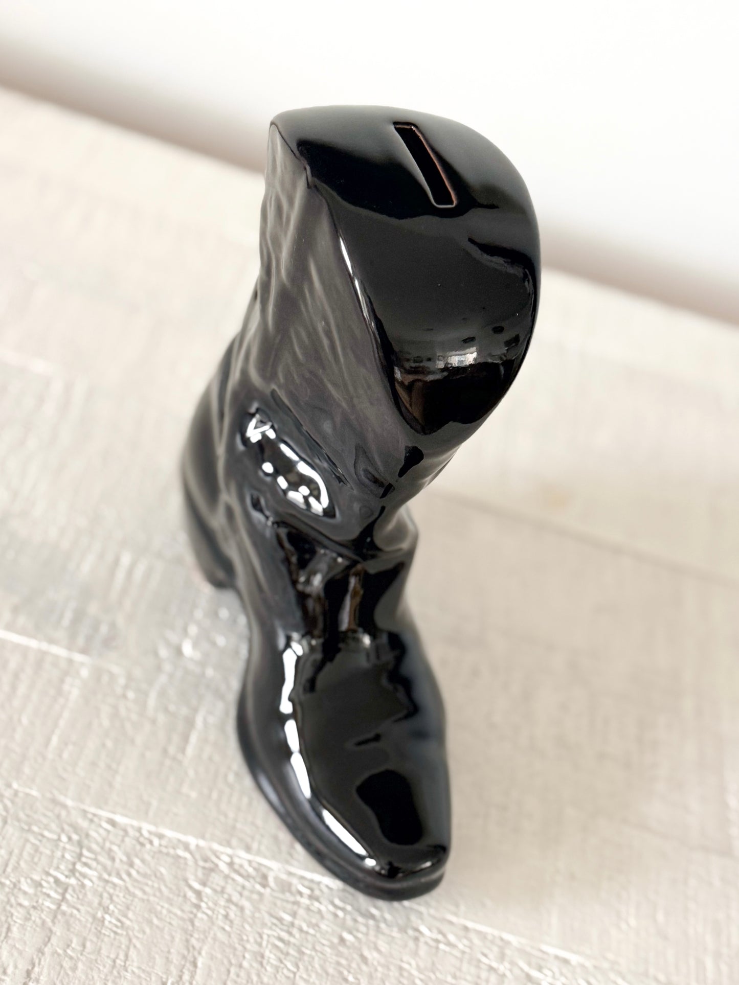 Vintage Frankoma Boot Bank