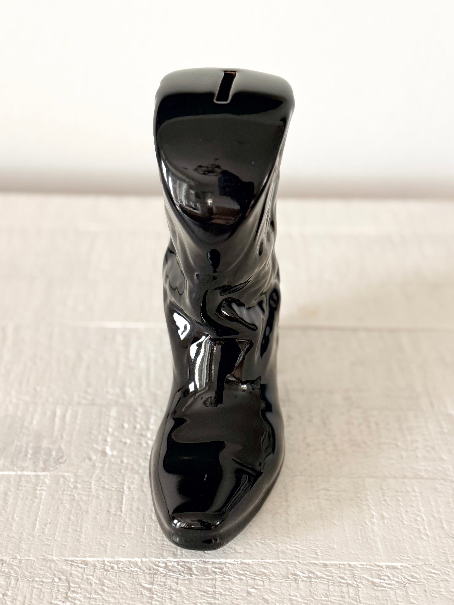 Vintage Frankoma Boot Bank