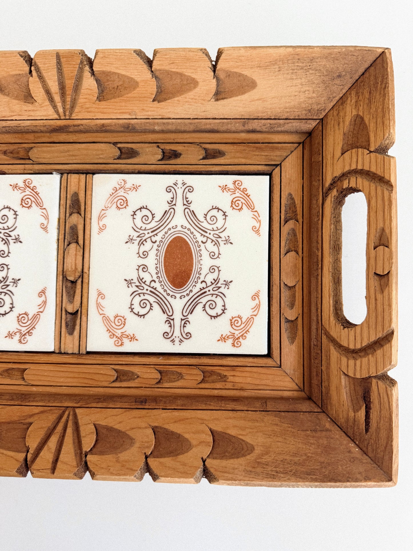 Vintage Double Tile Tray