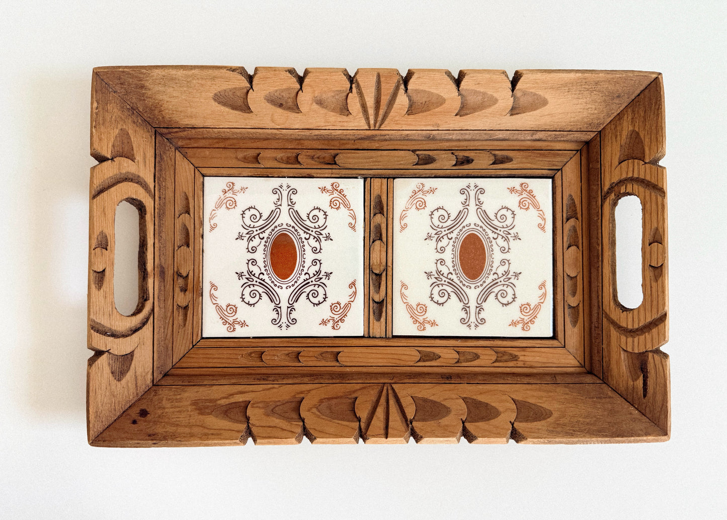 Vintage Double Tile Tray