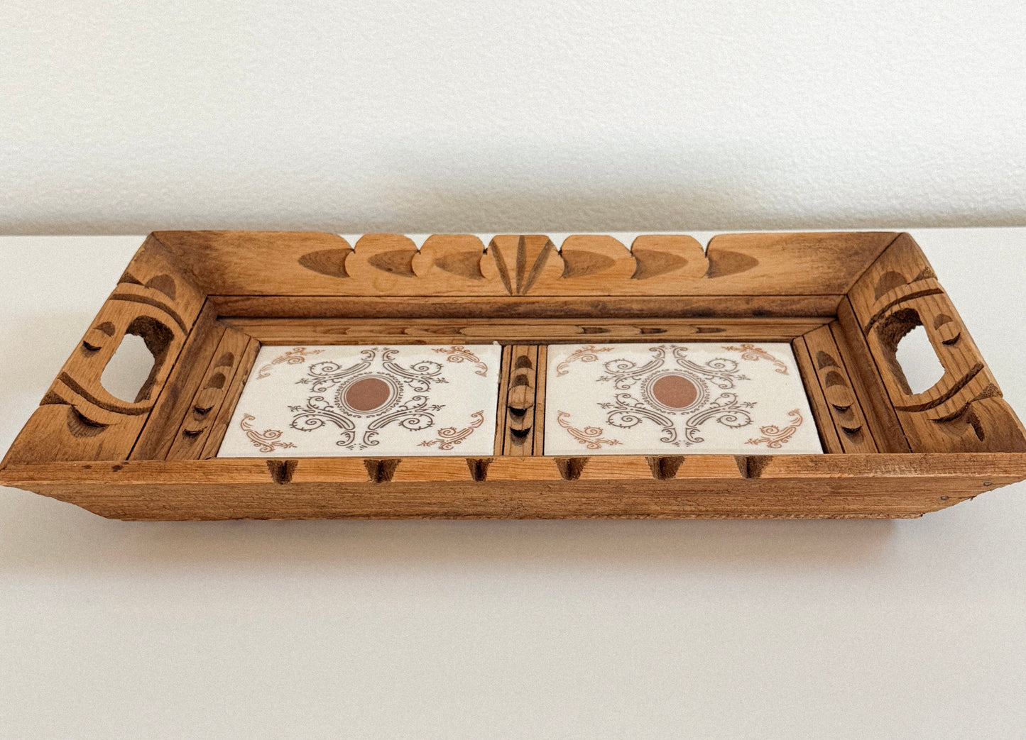 Vintage Double Tile Tray
