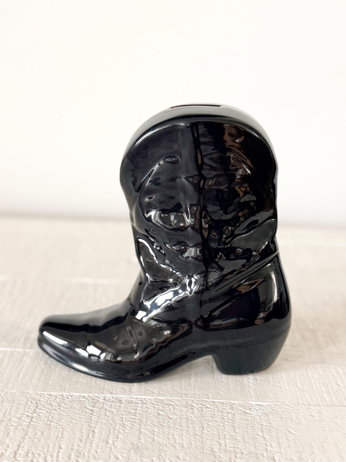Vintage Frankoma Boot Bank