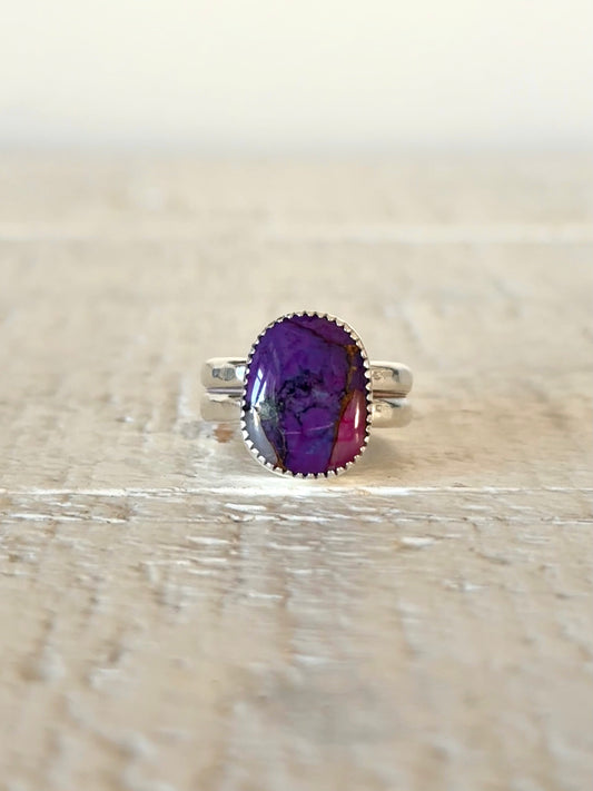 Purple Mojave Turquoise Ring