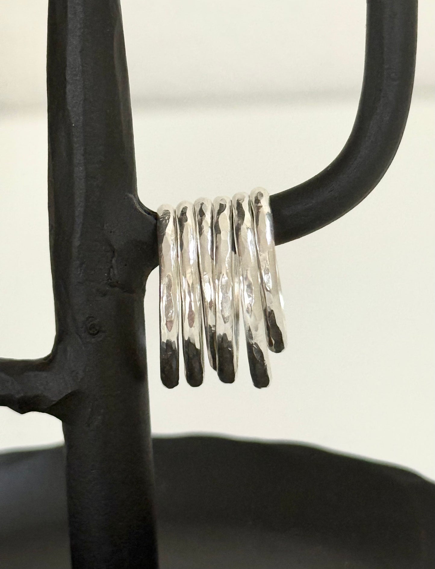 Hammered Stacker Rings