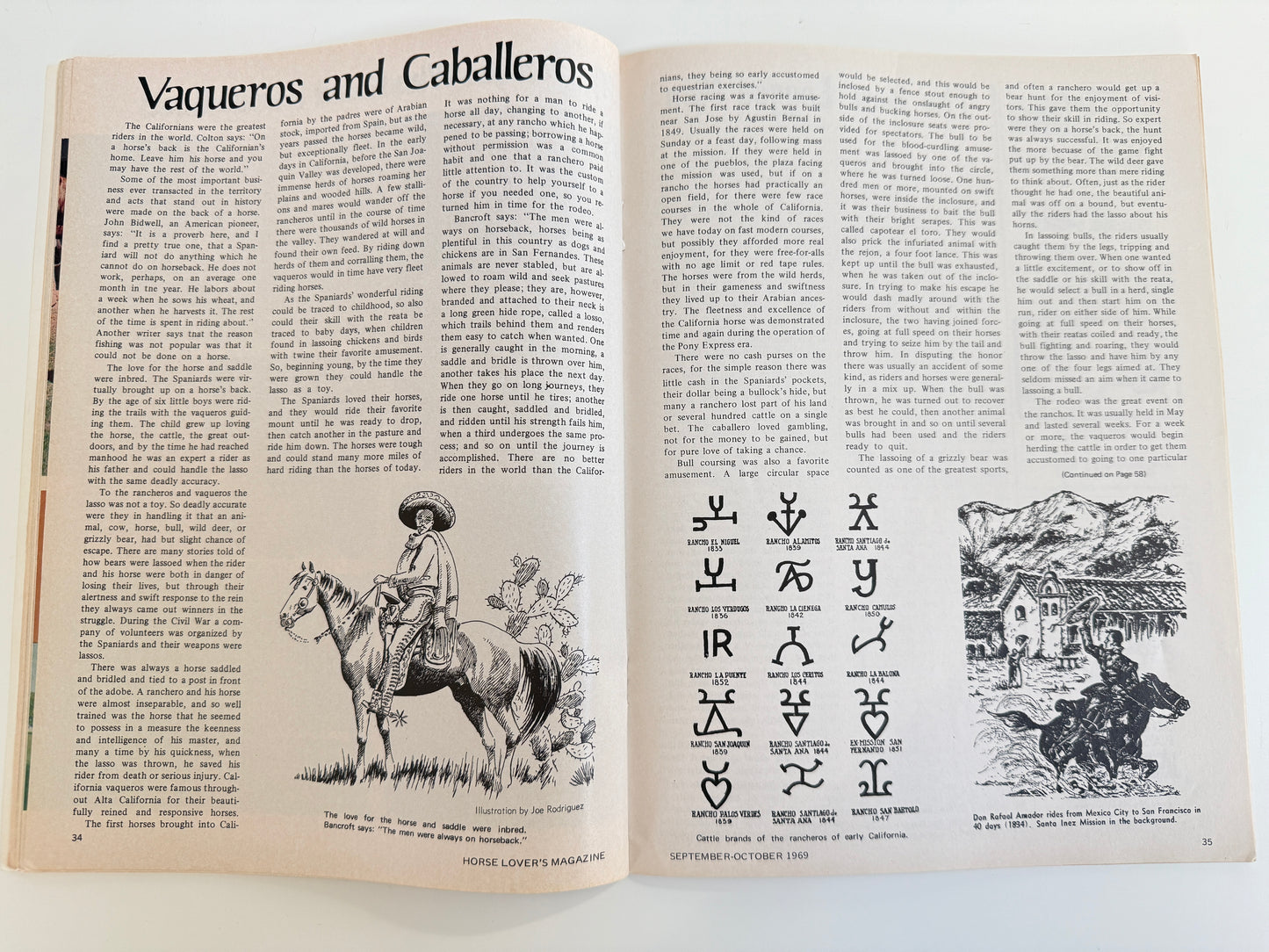Vintage Horse Lovers Magazine 1969
