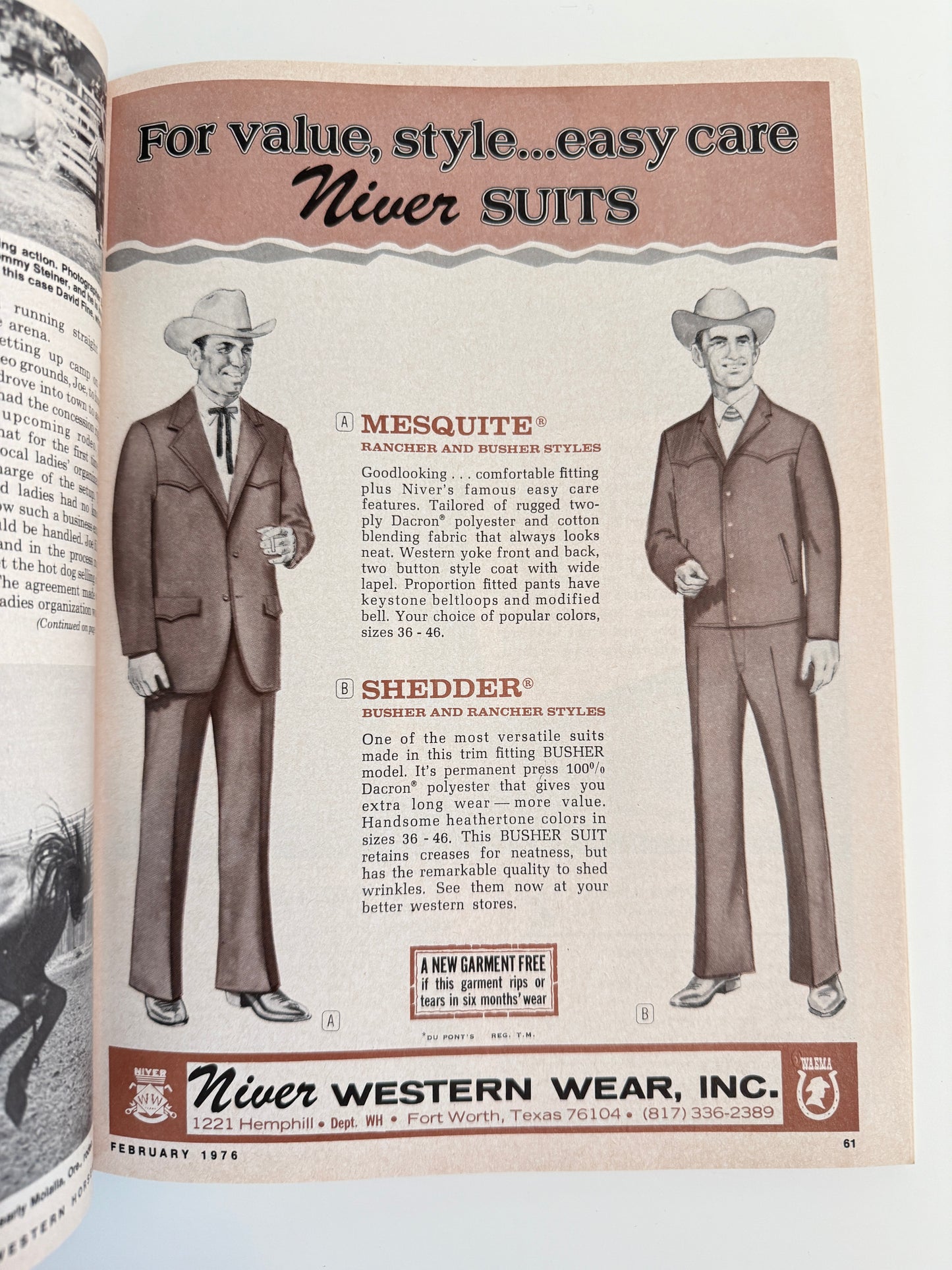 Vintage Western Horseman Magazine 1976
