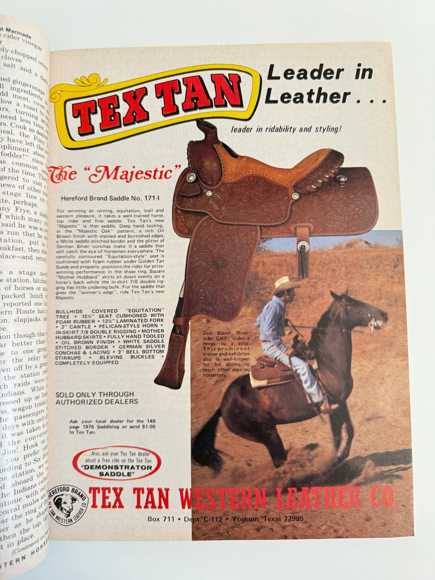 Vintage Western Horseman Magazine 1976