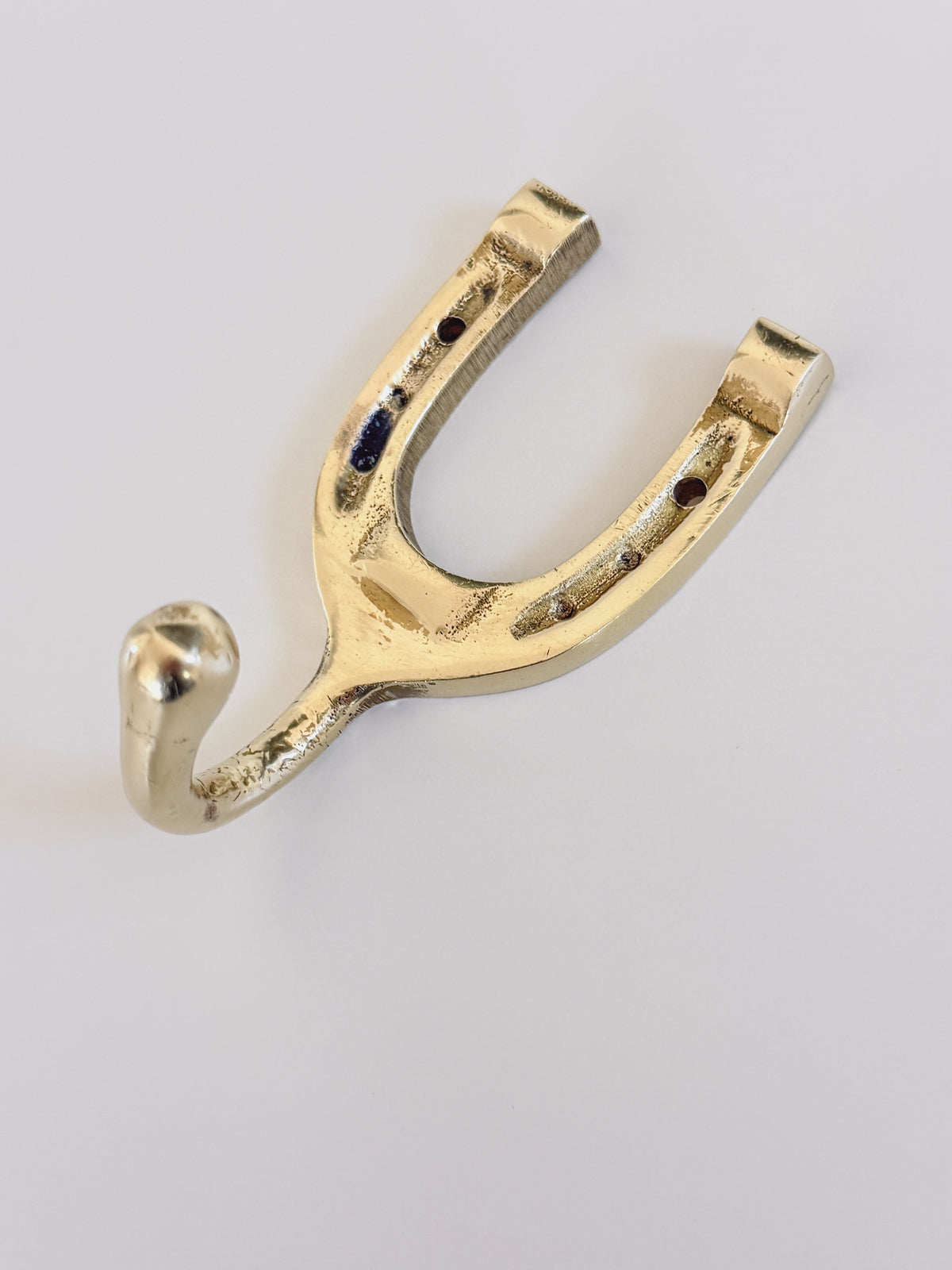 Vintage Brass Horseshoe Wall Hook