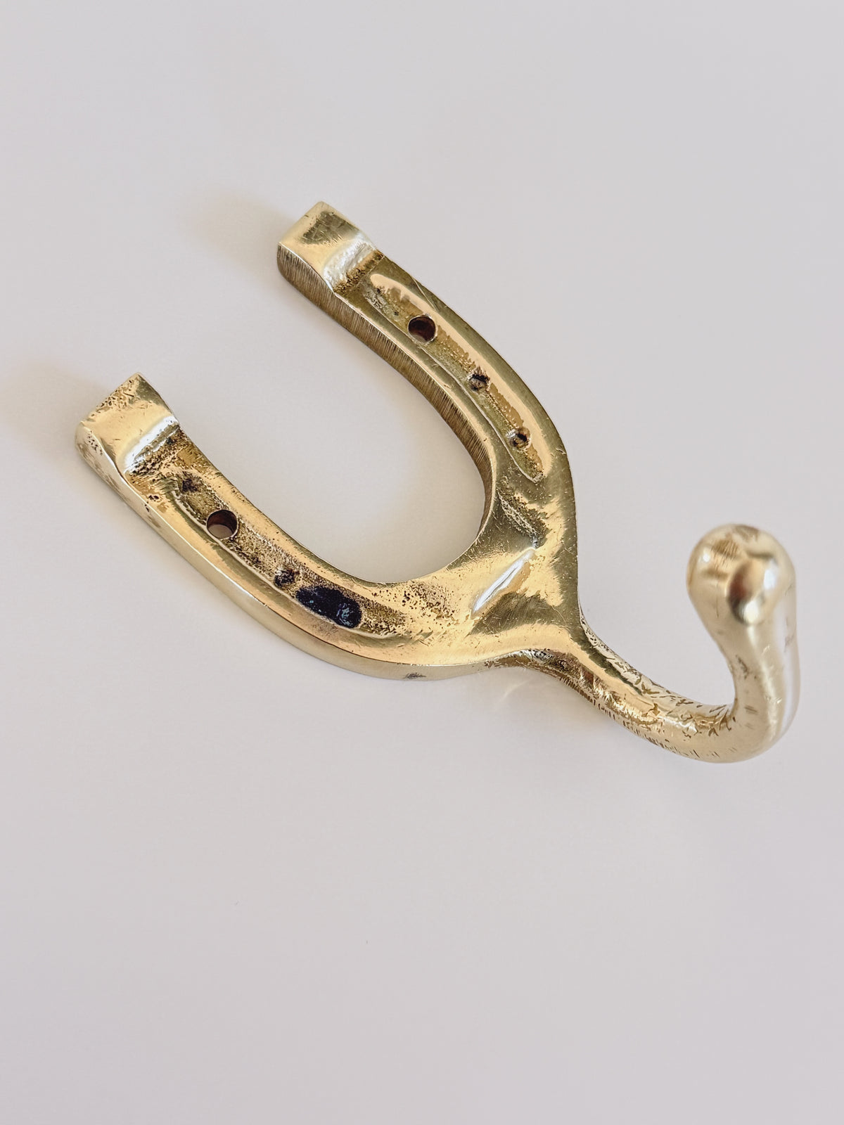 Vintage Brass Horseshoe Wall Hook