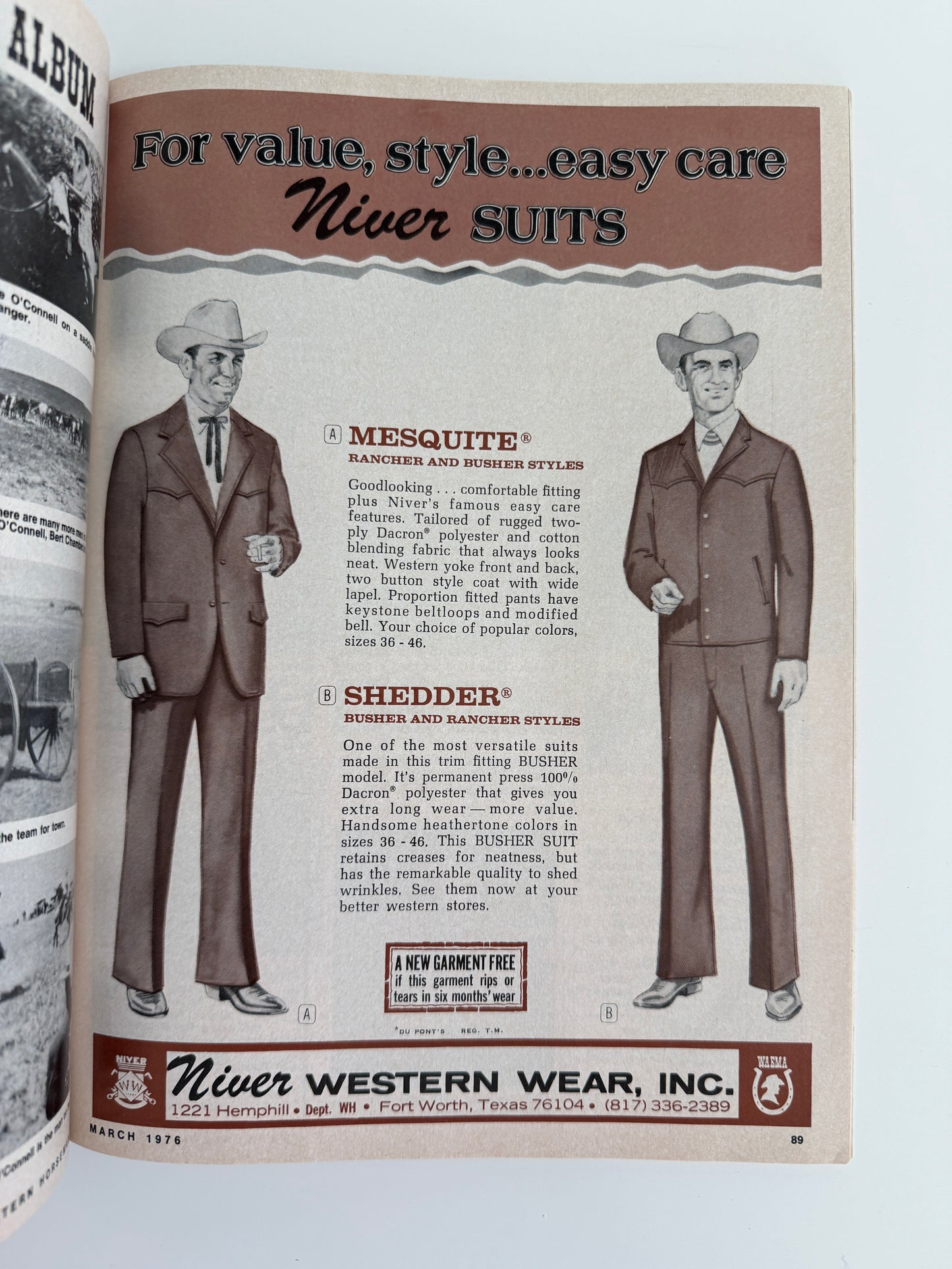 Vintage Western Horseman Magazine 1976