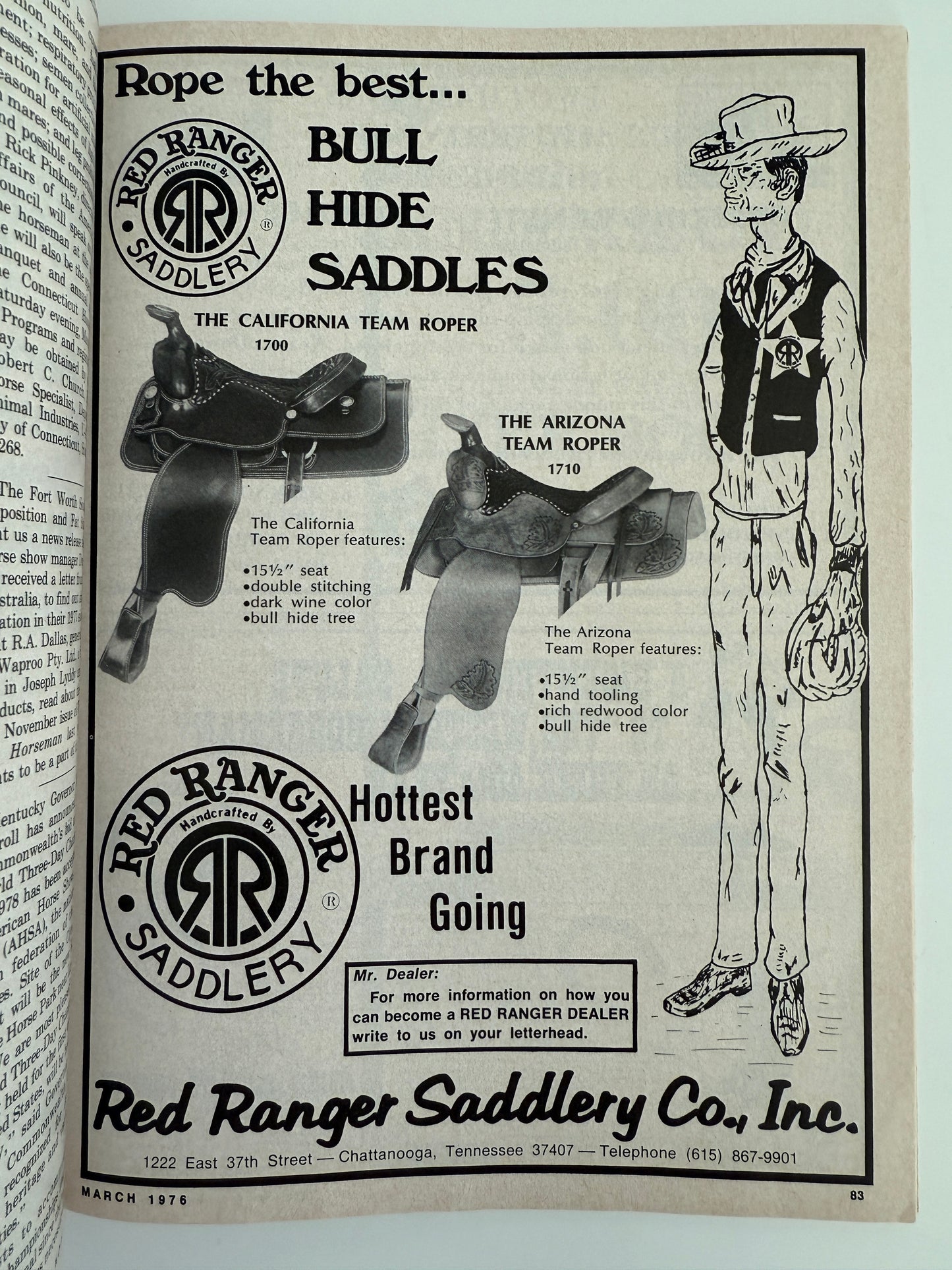 Vintage Western Horseman Magazine 1976