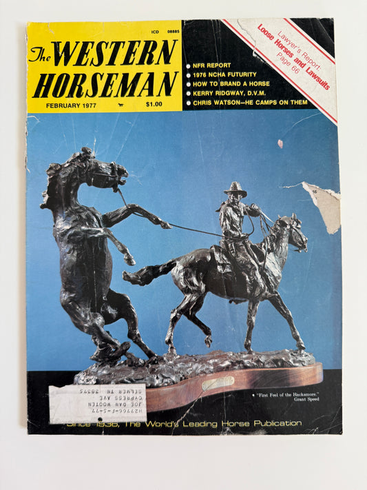 Vintage Western Horseman Magazine 1977