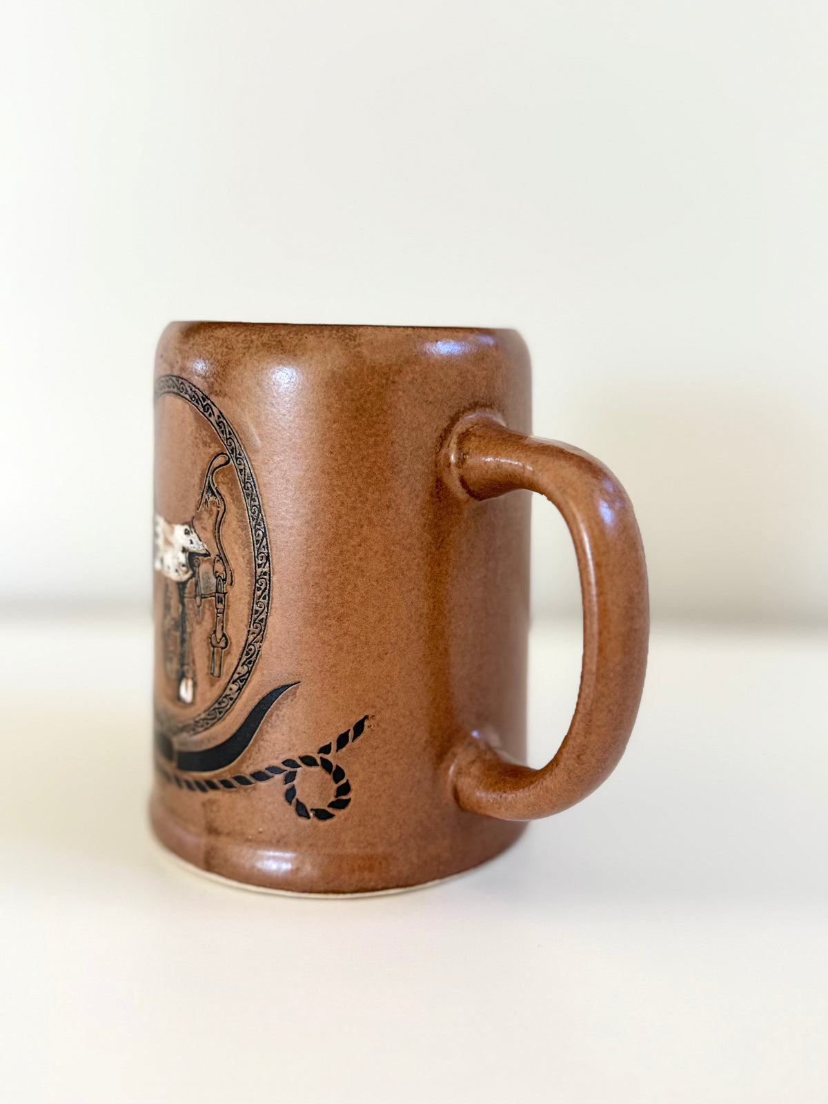 Vintage Western Saddle Mug