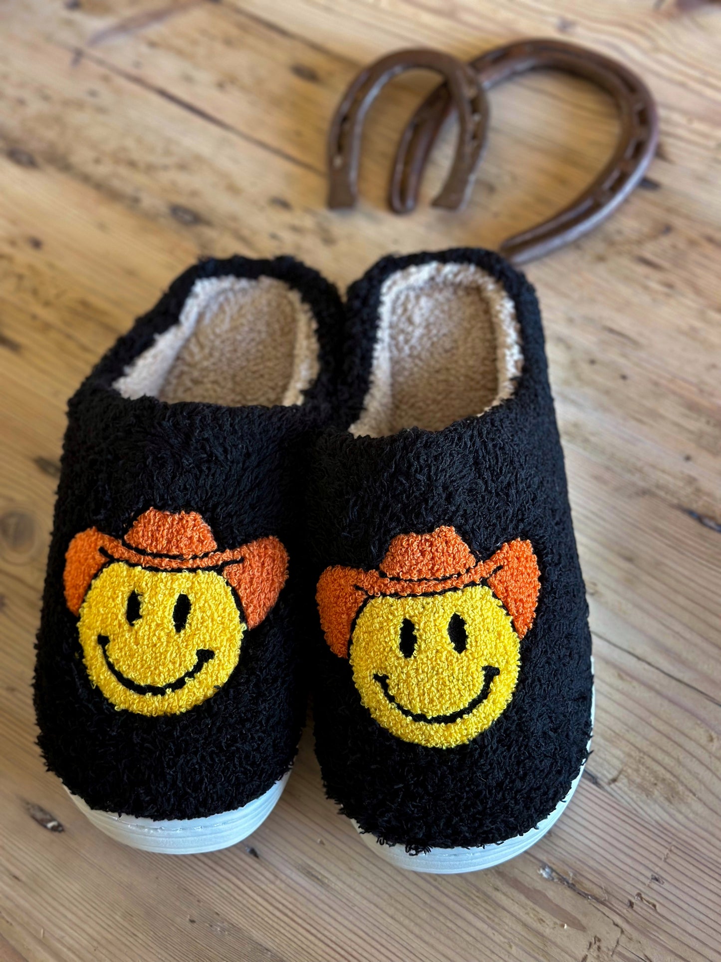 Cowboy Up Slippers (Black) ~SALE~