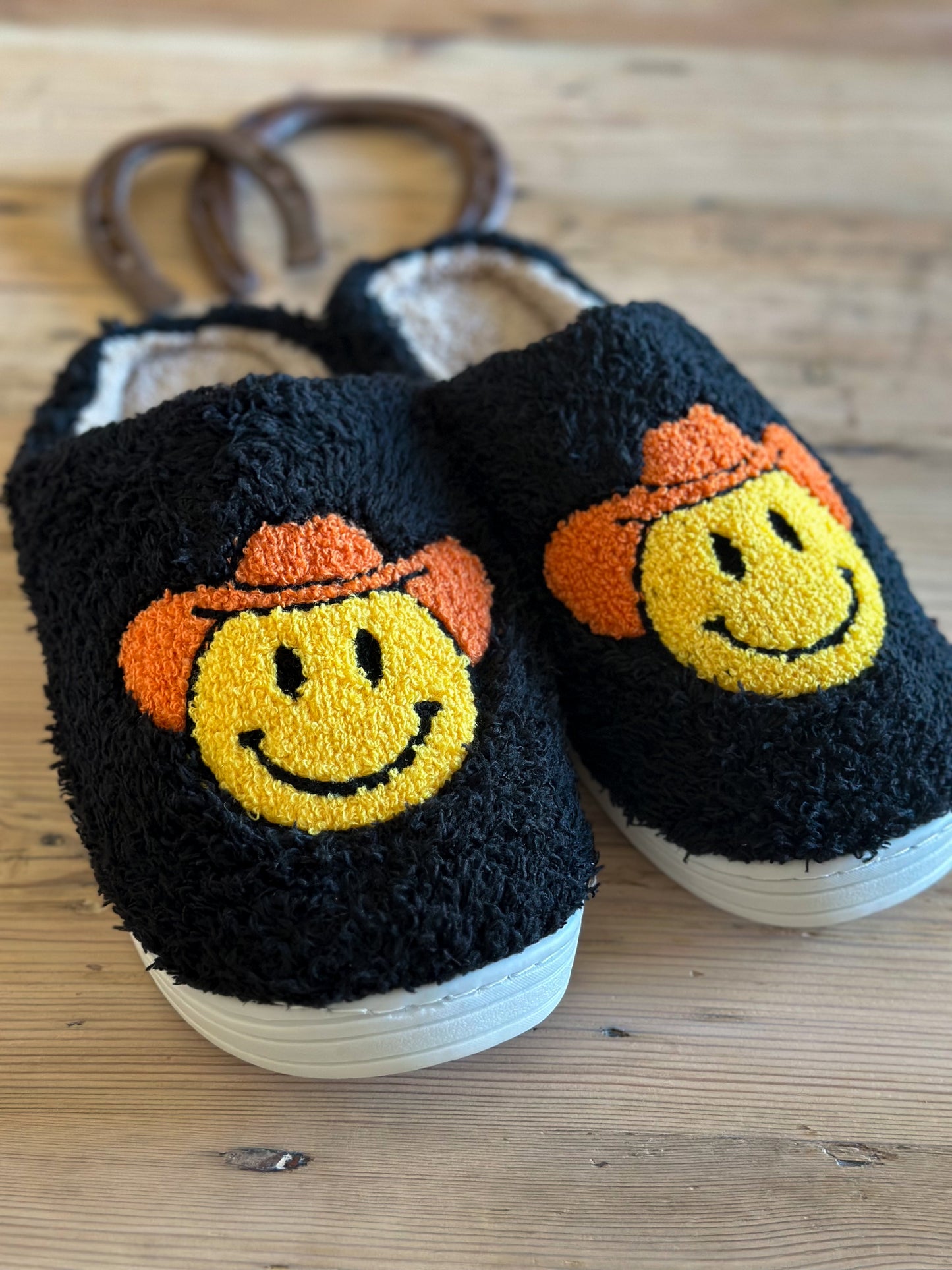 Cowboy Up Slippers (Black) ~SALE~