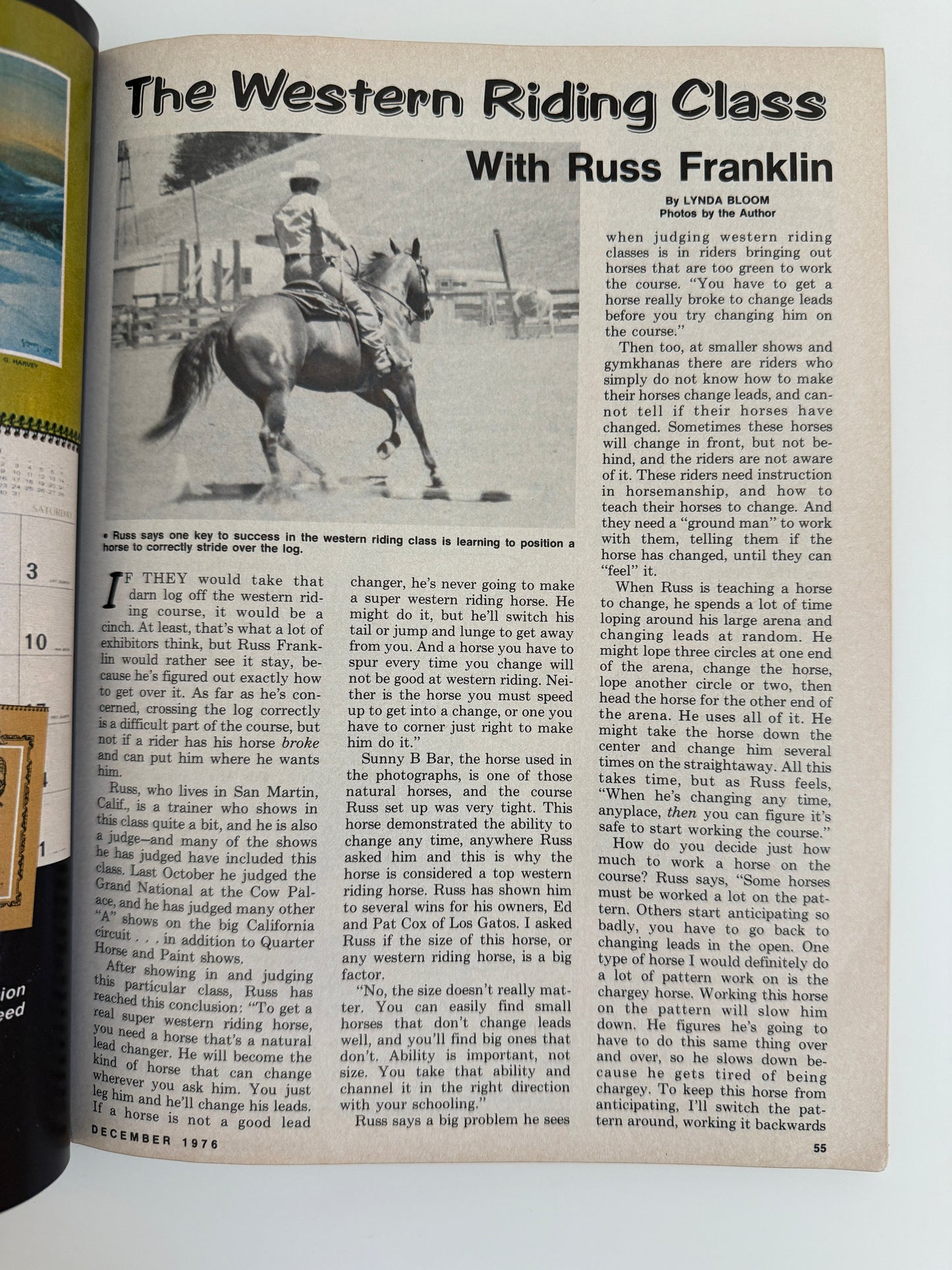 Vintage Western Horseman Magazine 1976