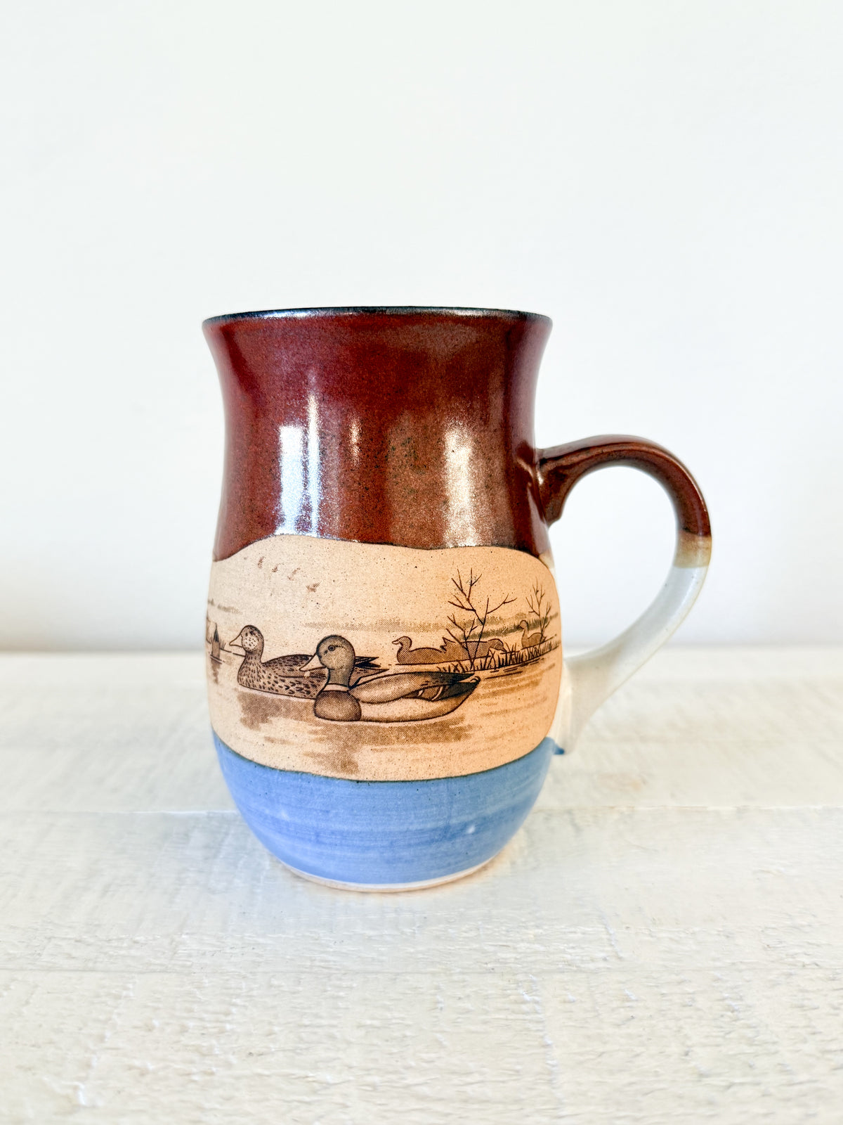 Vintage Stoneware Duck Mug
