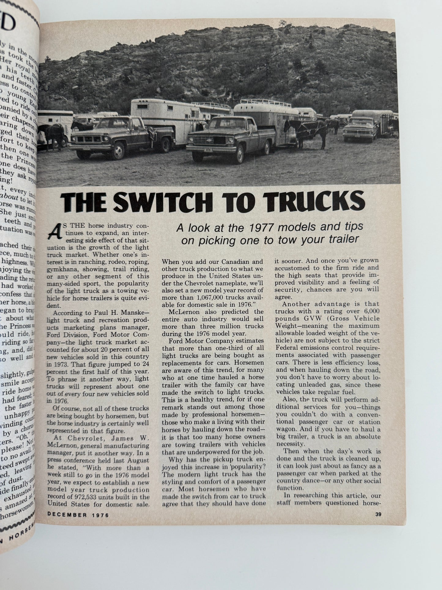 Vintage Western Horseman Magazine 1976