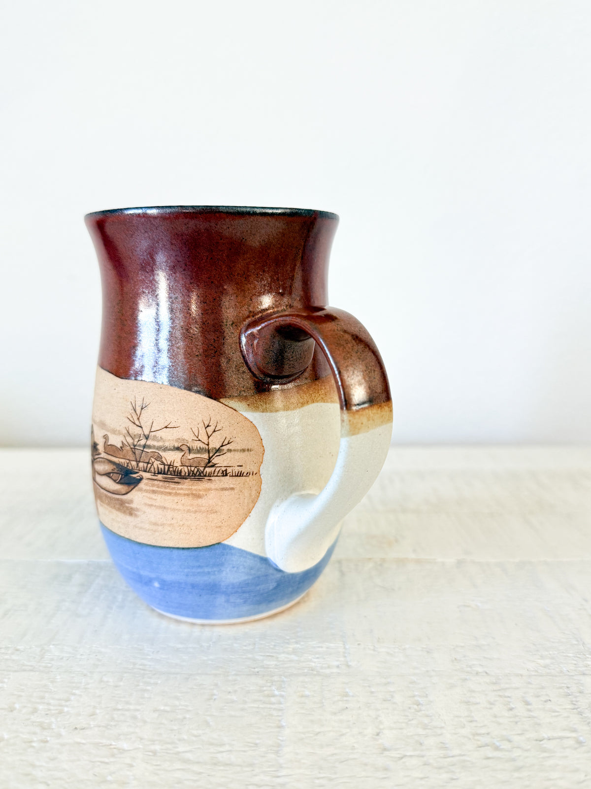 Vintage Stoneware Duck Mug
