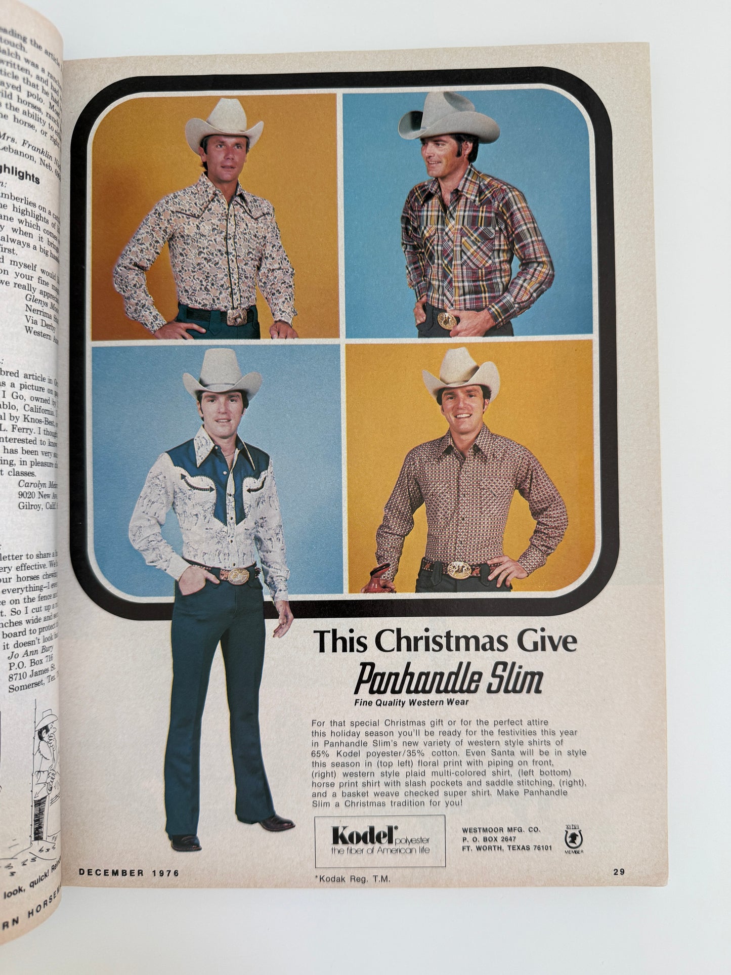 Vintage Western Horseman Magazine 1976