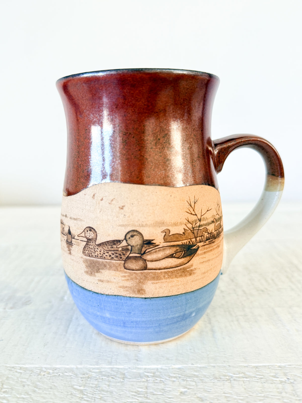 Vintage Stoneware Duck Mug