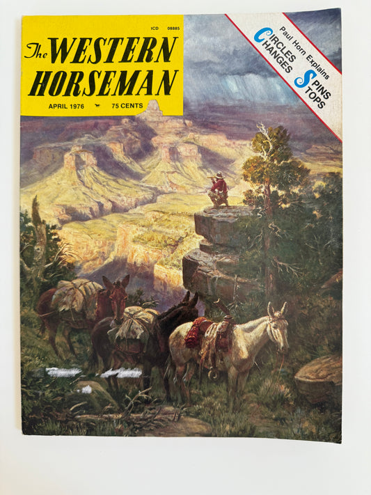 Vintage Western Horseman Magazine 1976