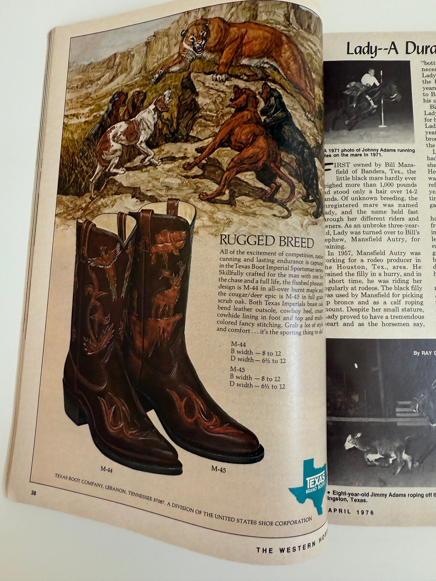 Vintage Western Horseman Magazine 1976