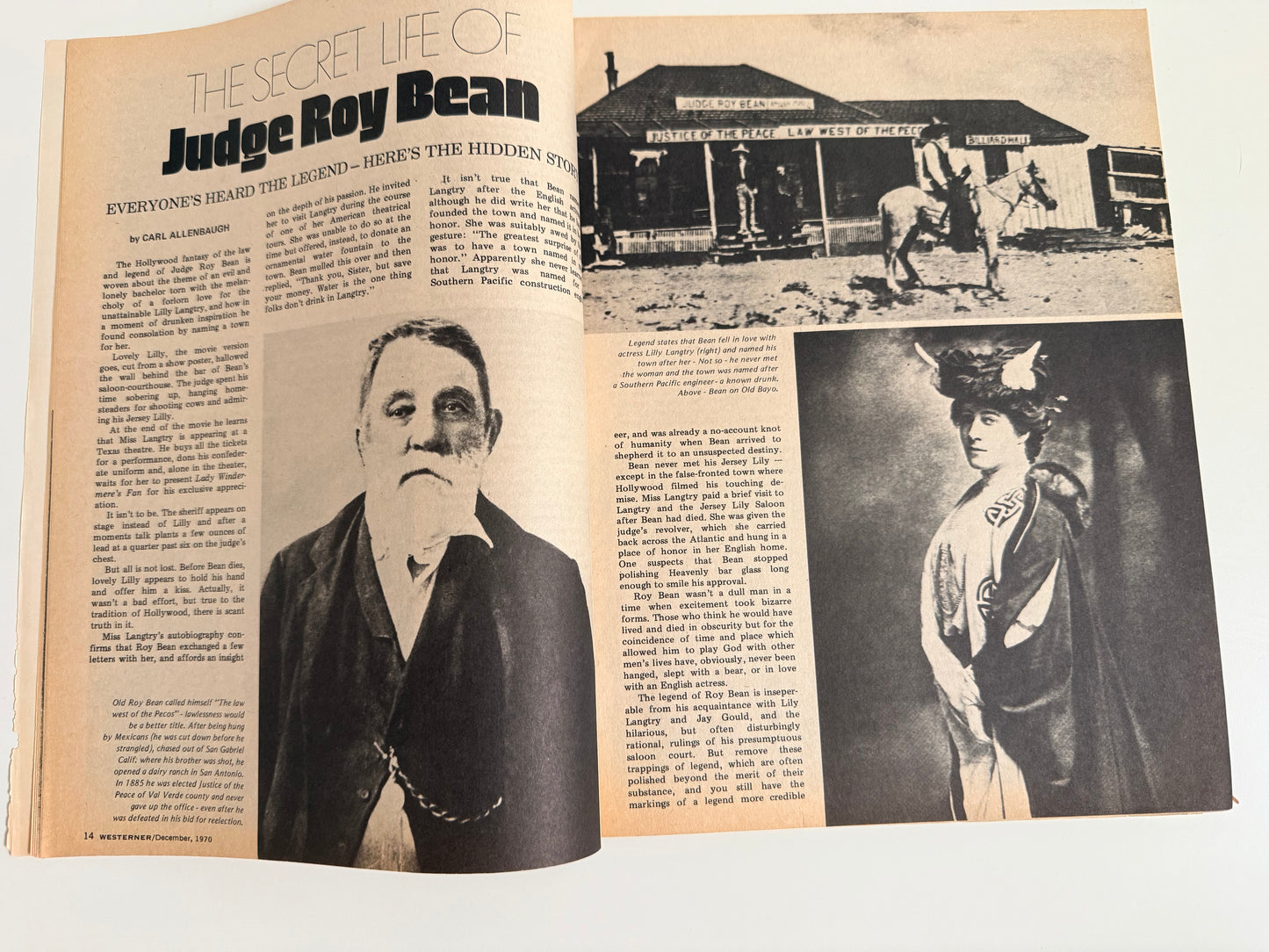 Vintage Westerner Magazine 1970
