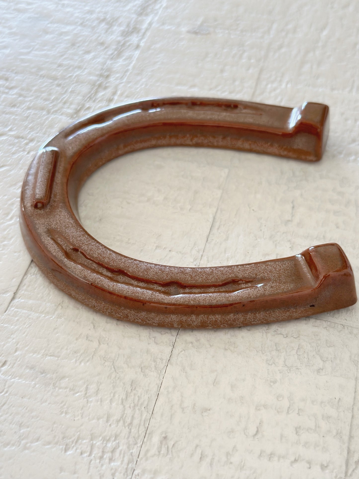 Vintage Frankoma Horseshoe (Plainsman Brown)