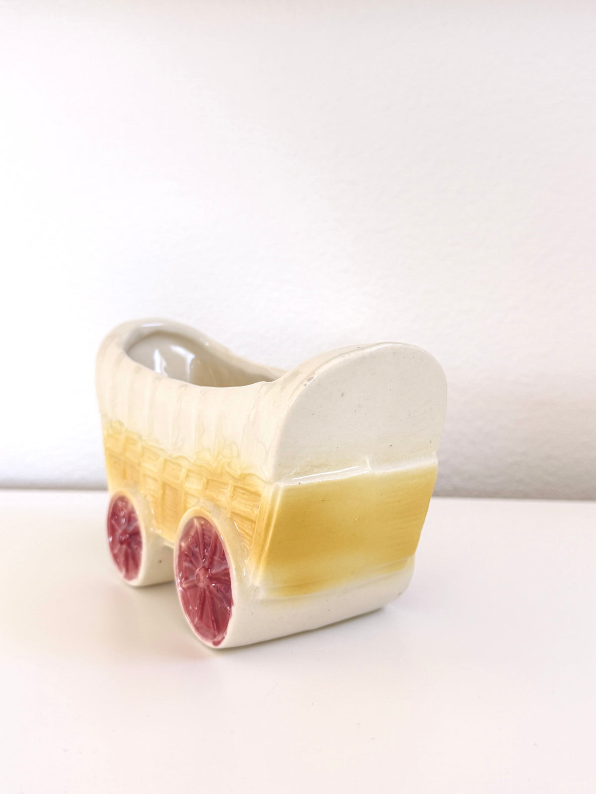 Vintage Covered Wagon Planter