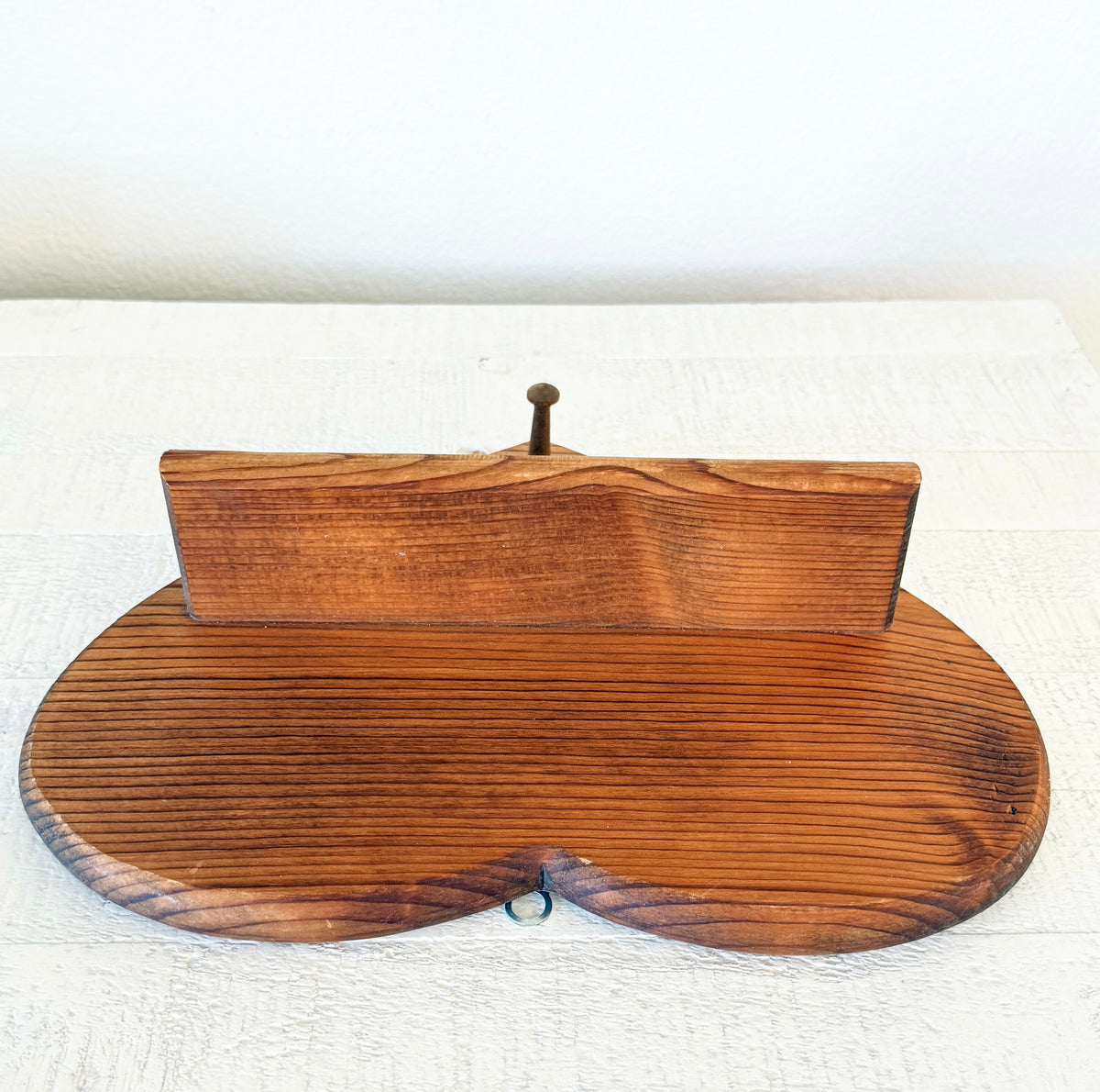 Vintage Wooden Heart Wall Shelf