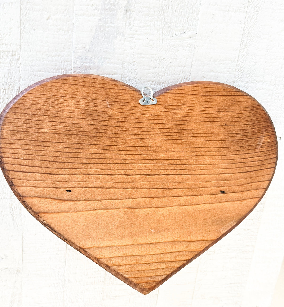 Vintage Wooden Heart Wall Shelf