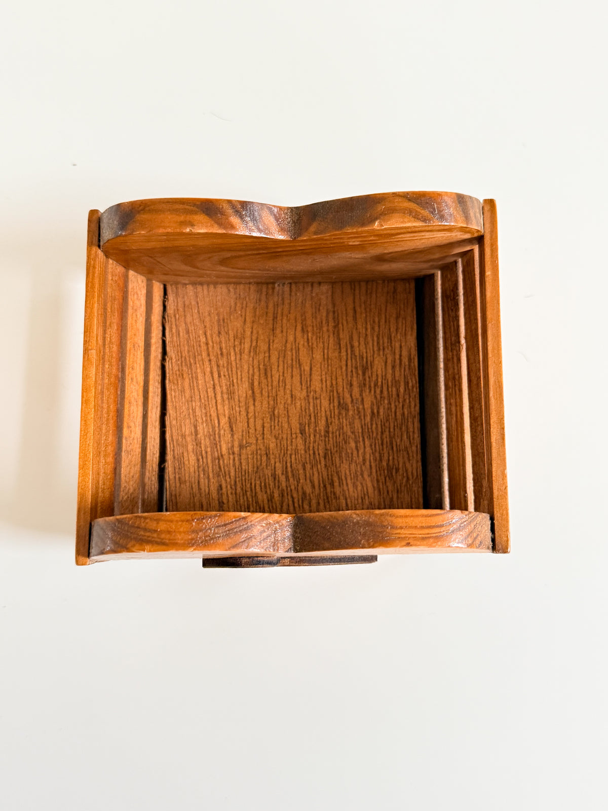 Vintage Wood Duck Mini Basket