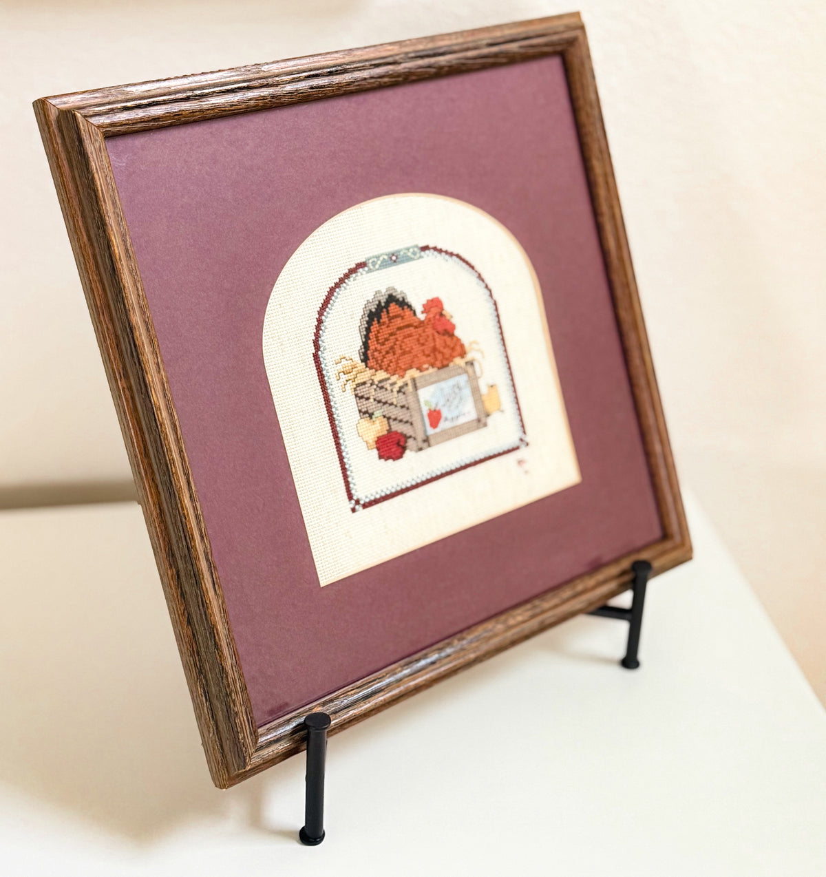 Vintage Framed 1991 Cross Stitch