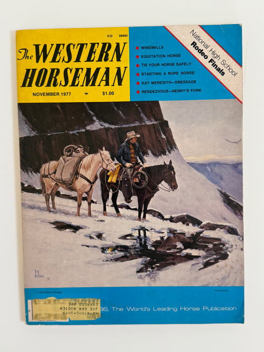 Vintage Western Horseman Magazine 1977