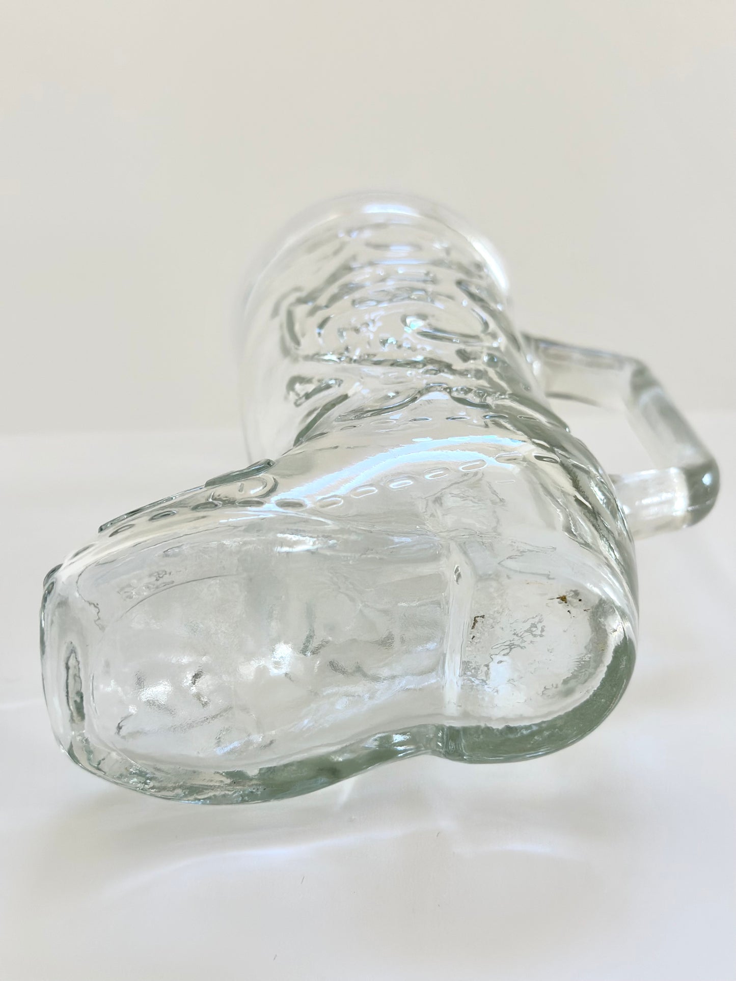 Vintage Glass Boot Mug