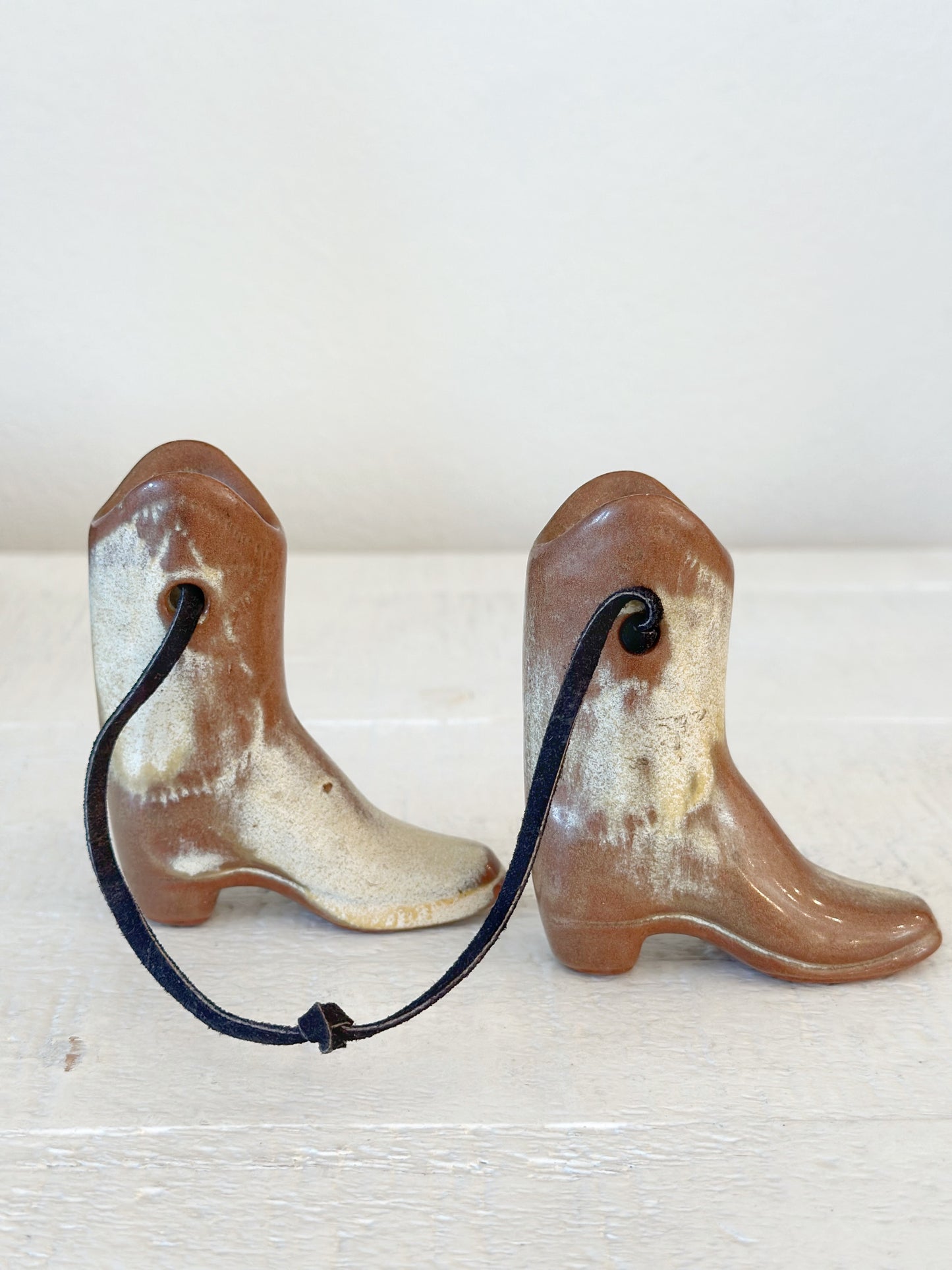 Vintage Frankoma Mini Boot Wall Hanging