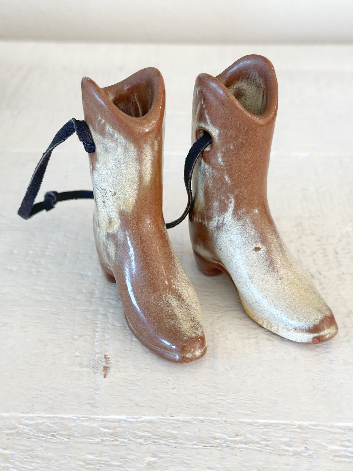 Vintage Frankoma Mini Boot Wall Hanging