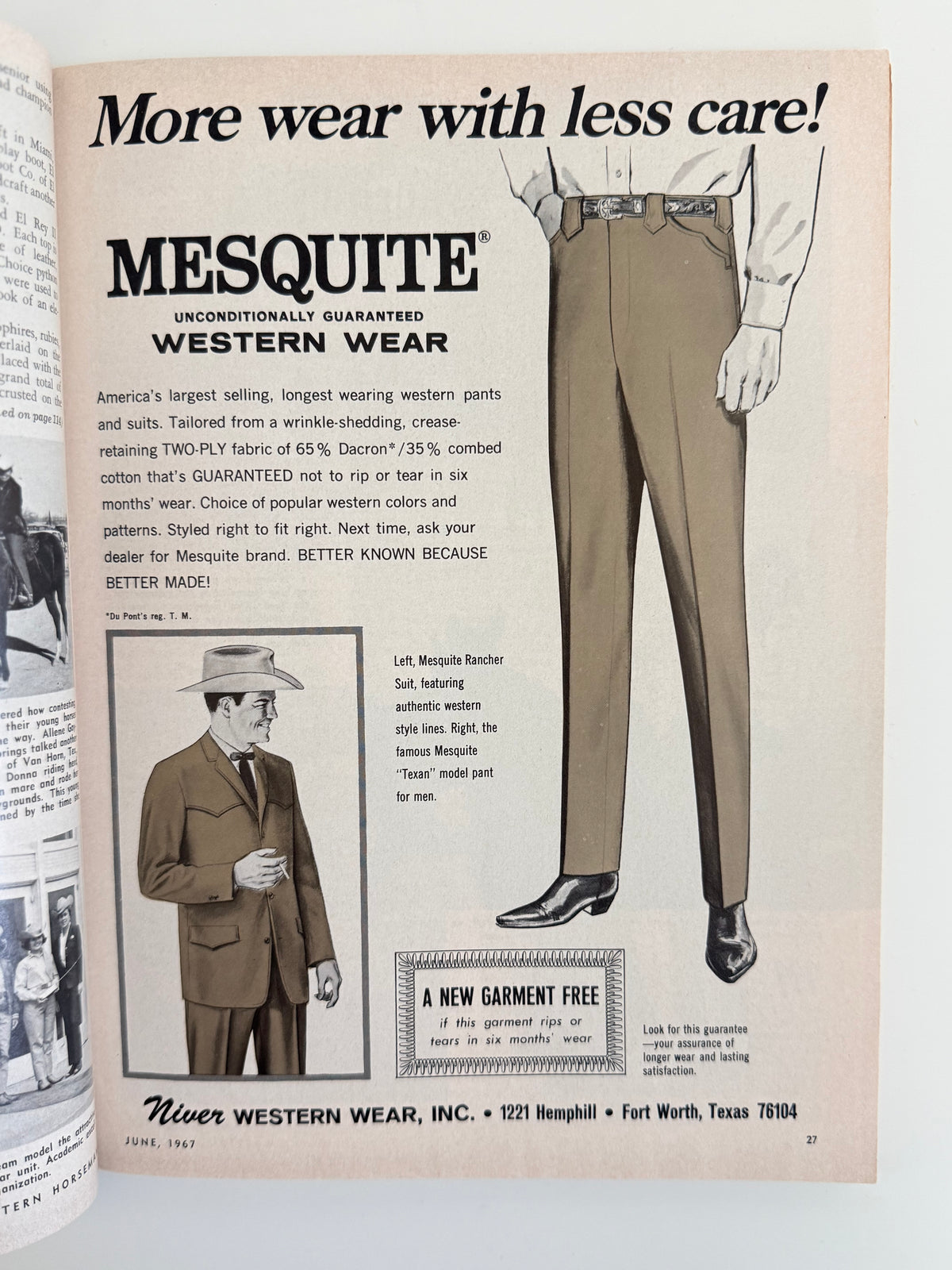 Western Horseman Magazine 1967