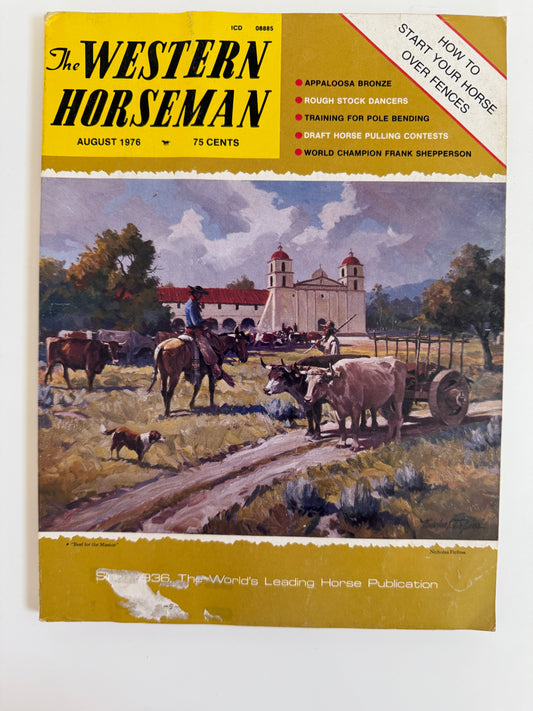 Vintage Western Horseman Magazine 1976