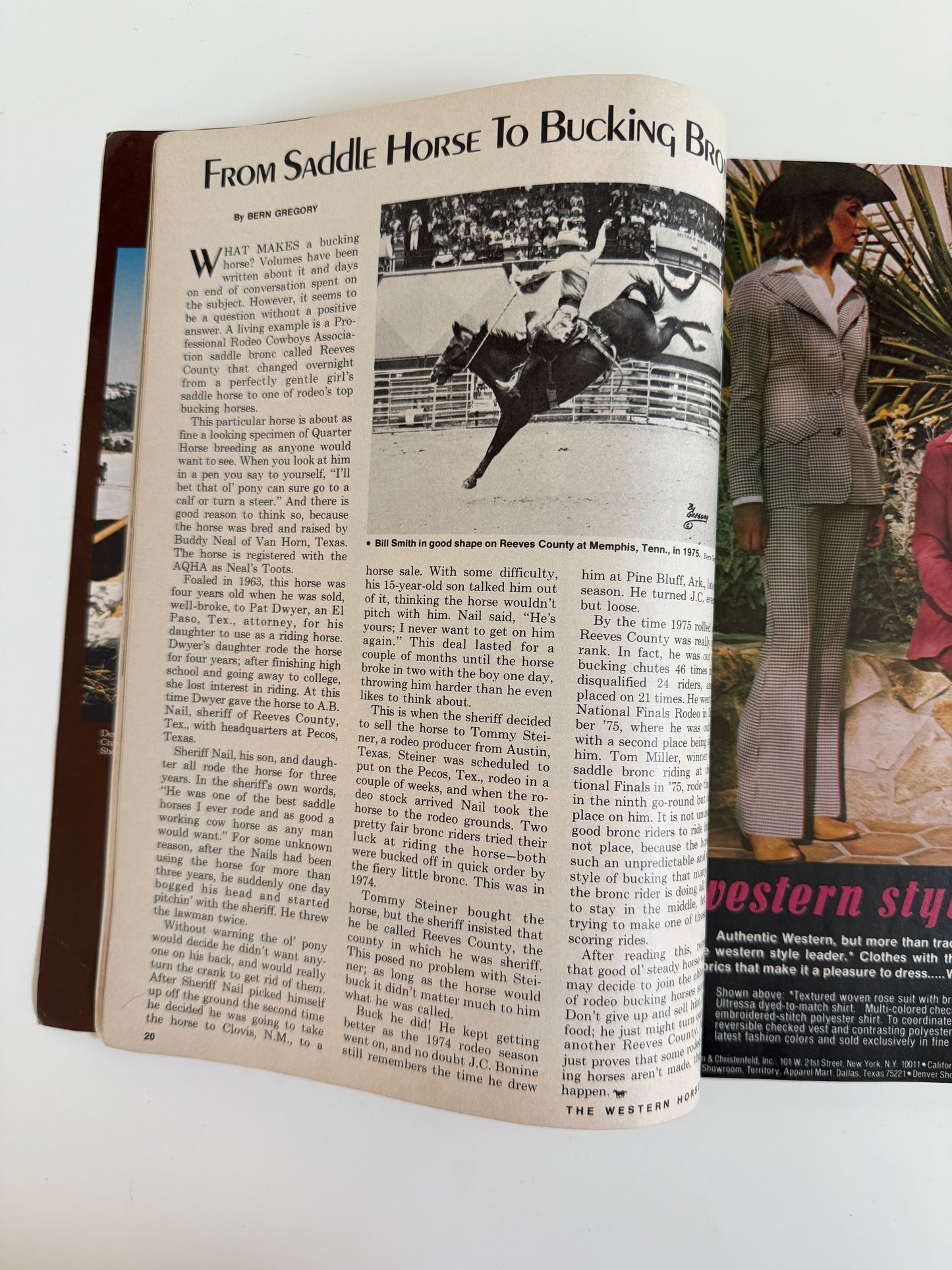 Vintage Western Horseman Magazine 1976