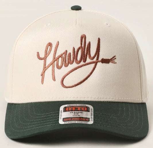 Howdy Two Tone Trucker Hat (Green)