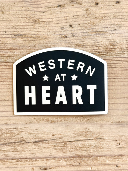 Western At Heart Sticker
