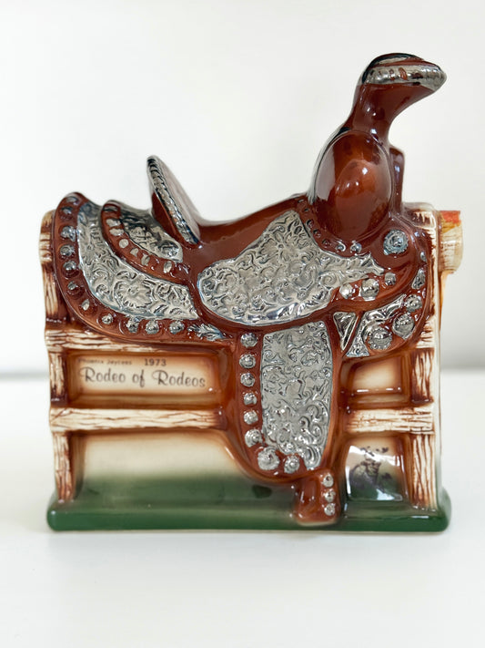 Vintage Saddle Decanter