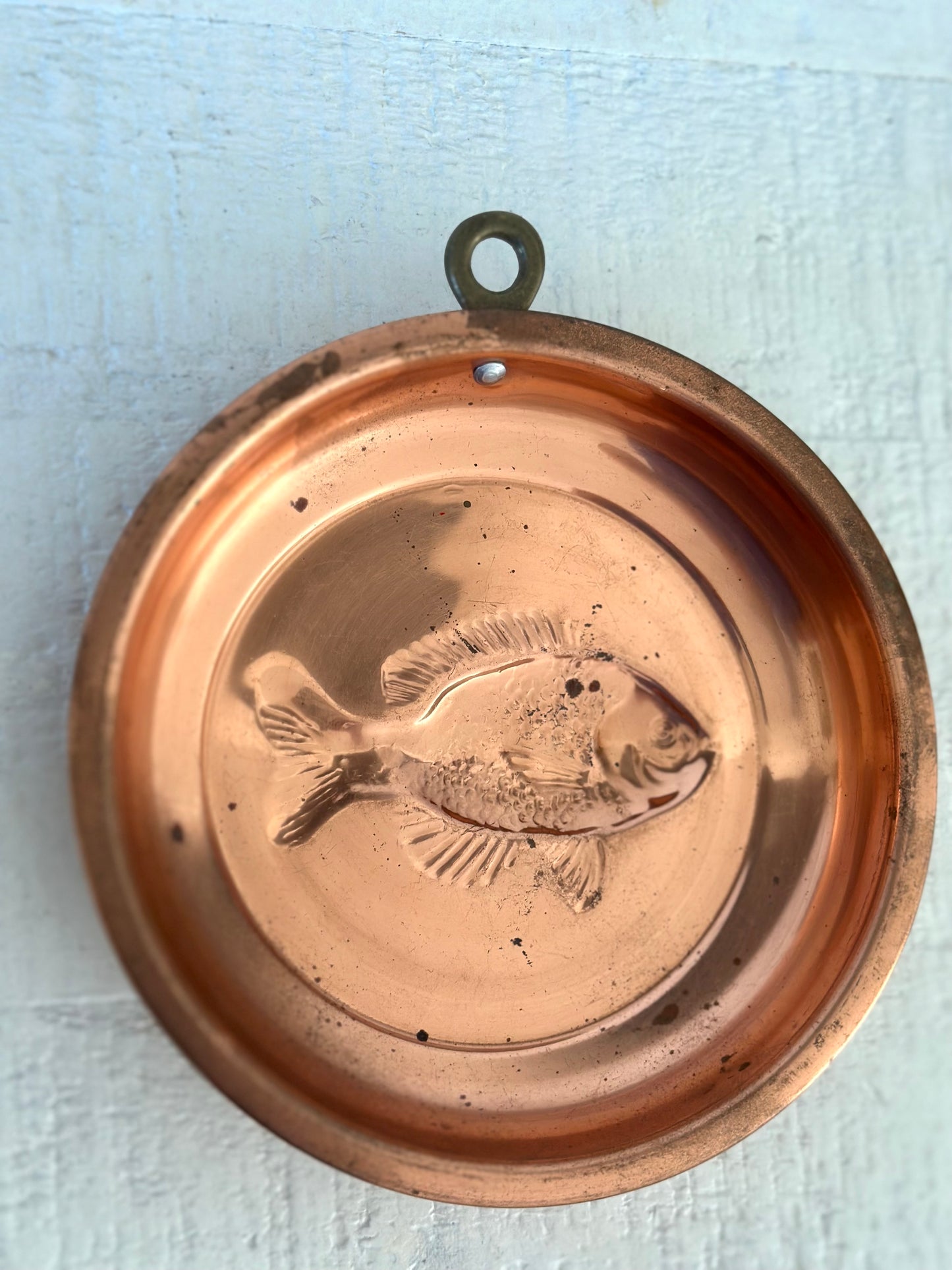 Vintage Copper Fish Mold