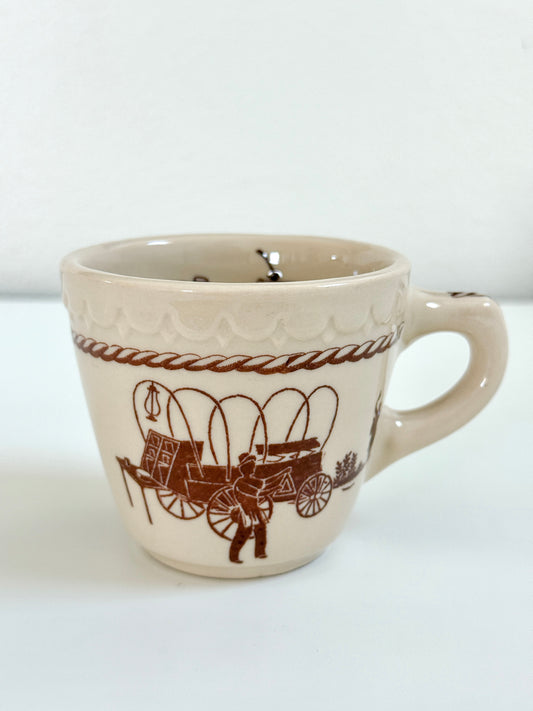 Vintage 1944 Chuckwagon Cowboy Mug