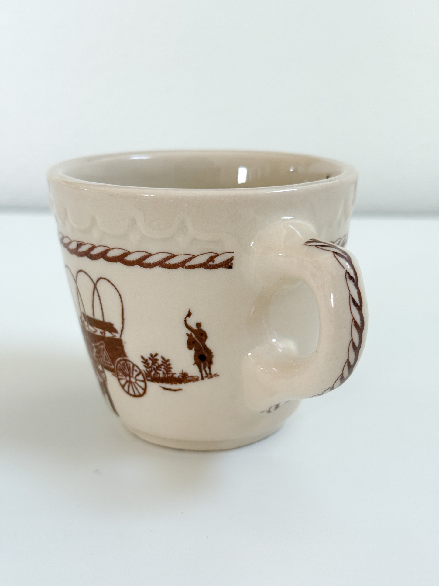 Vintage 1944 Chuckwagon Cowboy Mug