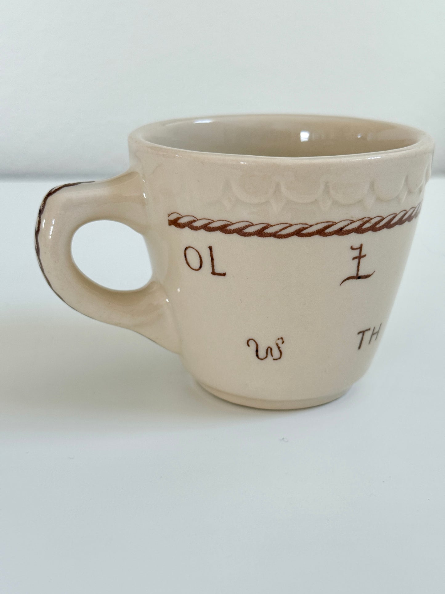 Vintage 1944 Chuckwagon Cowboy Mug