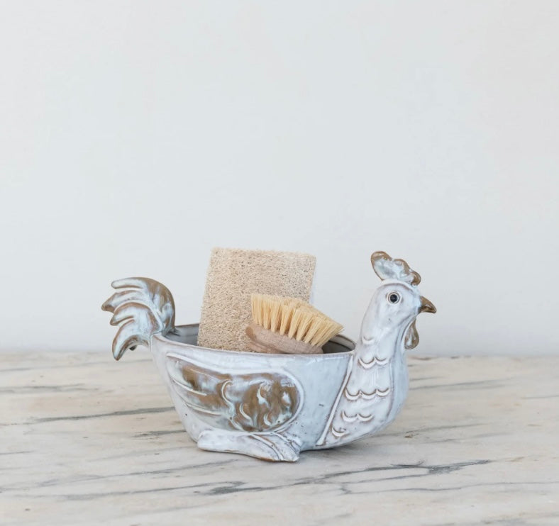 Stoneware Chicken Holder