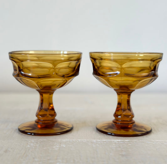 Vintage Coupe Glasses